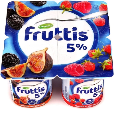 Продукт йогуртный Фруттис 5% инжир-черника, малина-земляника
