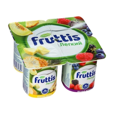 Продукт йогуртный Фруттис легкий ананас-дыня-лесная ягода 0,1%