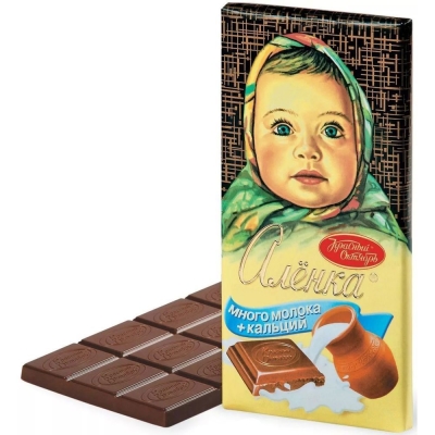 Шоколад Красный Октябрь Алёнка молочный
