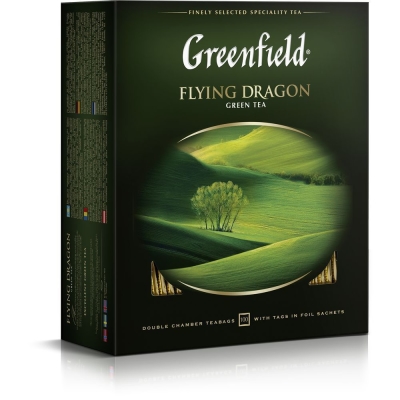 Чай Гринфилд Флаинг Драгон зелёный 100 пак.