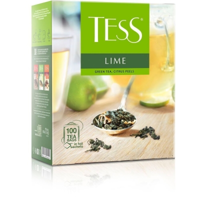 Чай Тесс Lime зеленый 100 пак.
