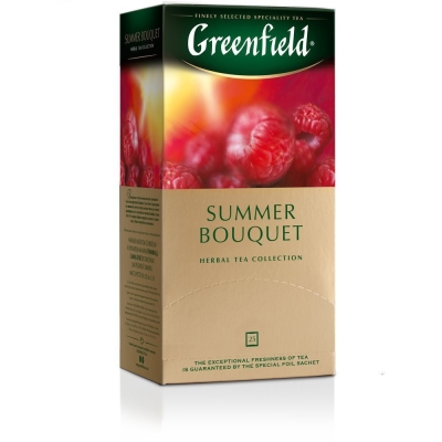 Чай Гринфилд Summer Bouquet (малина) 25 пак.