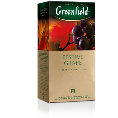 Чай Гринфилд Festive Grape (виноград) 25 пак.