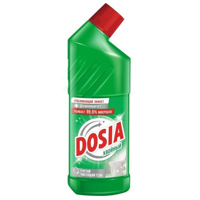 Средство чистящее (гель) Dosia Хвоя с дезинфицирующим и отбеливающим эффектом