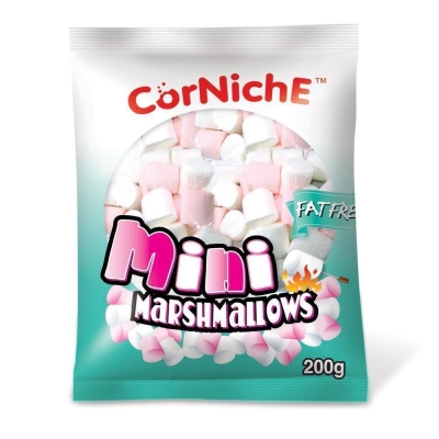 Зефир воздушный CORNICHE Marshmallows Мини Розово-белый