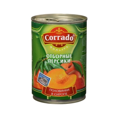 Персики CORRADO в сиропе половинки  