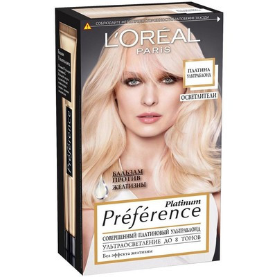 Краска для волос L'Oreal Preference ПЛАТИНА Ультраблонд 8 тон.осв.