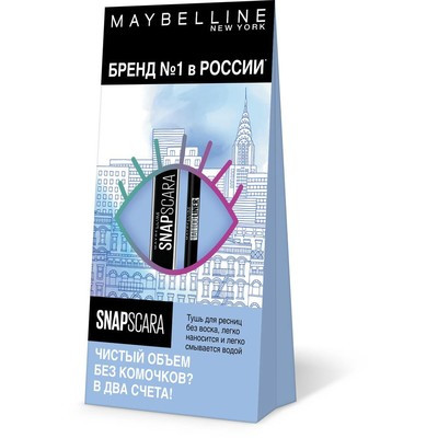 Подарочный набор Maybelline Тушь Снэпск+Гель-лайнер Карандаш для глаз 901