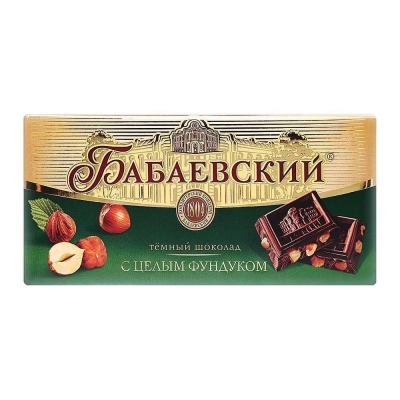 Шоколад Бабаевский цельный фундук