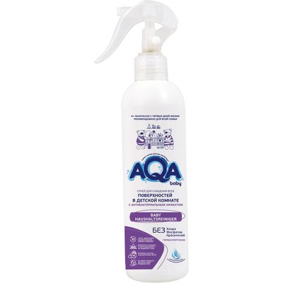 Спрей AQA baby Антибактериальный для очищения всех поверхностей в детской комнате