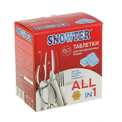 Таблетки для посудомоечных машин Snowter 60 шт.