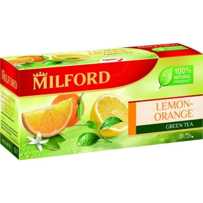 Чай Милфорд зеленый лимон-апельсин