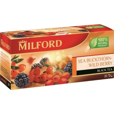Чай Милфорд черный облепиха-лесные ягоды