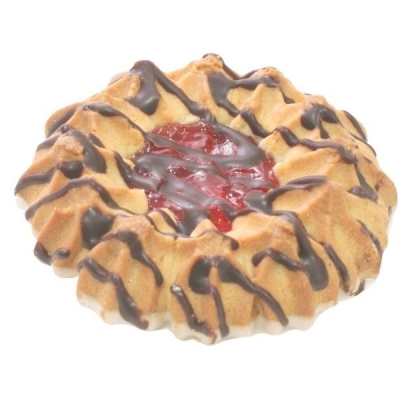 Печенье Белогорье Камилла в темной глазури с декором
