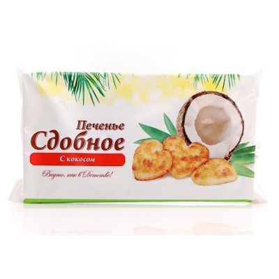Печенье Любимый край Колечки с кокосом