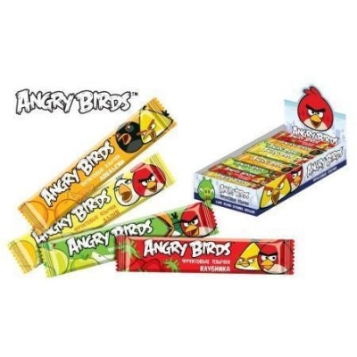 Жевательные конфеты Фруктовые язычки кислые Angry Birds
