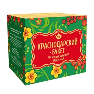 Чай Краснодарский букет черный байховый с иван-чаем