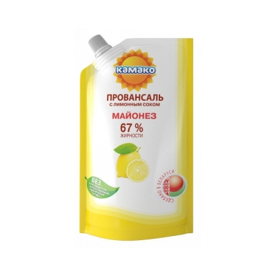 Майонез Камако Провансаль с лимонным соком 67% дой-пак