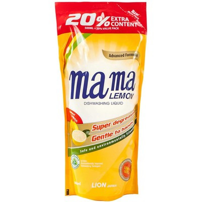 Концентрат для мытья посуды и детских принадлежностей Mama Lemon ЛИМОН (смен.уп)