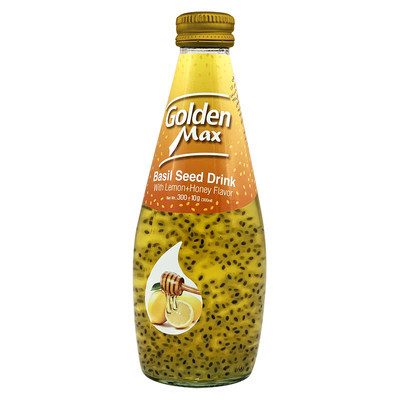 Напиток Golden Max с семенами базилика со вкусом лимона с медом