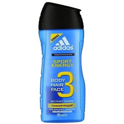 Гель-шампунь для душа Adidas мужской Sport Energy 
