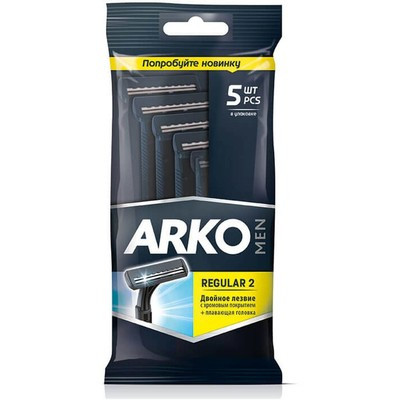 Бритвенный станок ARKO Black REGULAR 2 лезвия (5 шт.)