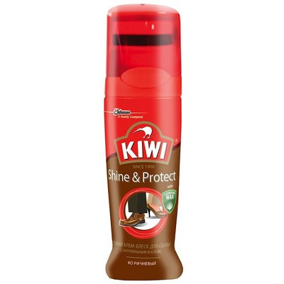 Жидкий крем-блеск Kiwi SHINE&PROTECT КОРИЧНЕВЫЙ