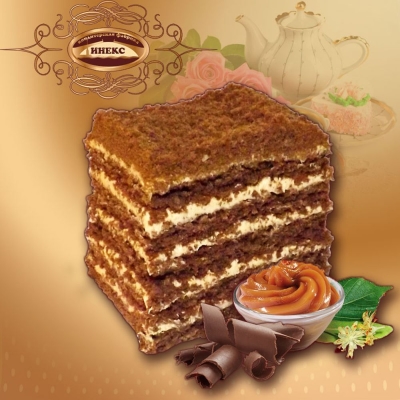 Торт Инекс Медовик шоколадный