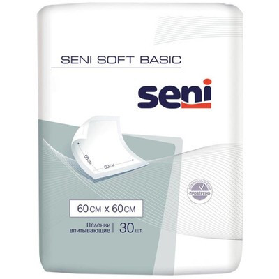 Пеленки гигиенические SENI Basic по 10 шт 60*60 soft