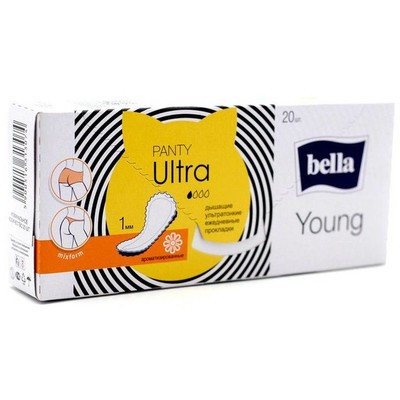 Прокладки ежедневные Bella PANTY ULTRA YOUNG energy, 20 шт