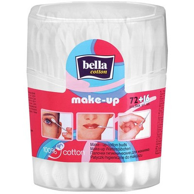 Палочки гигенические для макияжа Bella Cotton MAKE UP 72шт+16шт