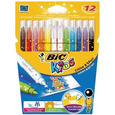 Фломастеры цветные BIC Magic Felt Pens 12 цветов