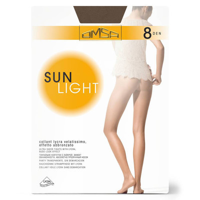 Колготки Omsa Sun Light 8 den Sierra 3 разм. (Тончайшие колготки с лайкрой,эффект обнаженности)