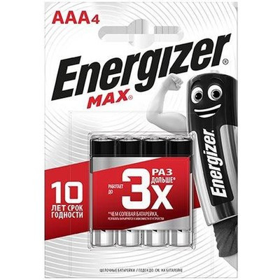 Батарейки ЭНЕРДЖАЙЗЕР MAX E92/AAA 1.5V (4шт)