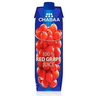 Сок CHABAA 100% Красный виноград тетра пак