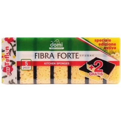 Губки кухонные Domi большие Fibra Forte 5шт