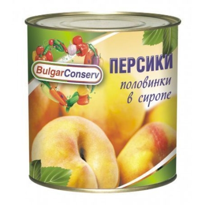 Персики Булгарконсерв половинки в сиропе ж/б
