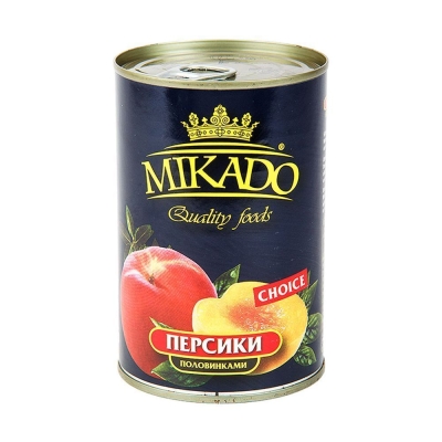 Персик Mikado половинки ж/б