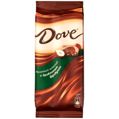 Шоколад dove с карамелью